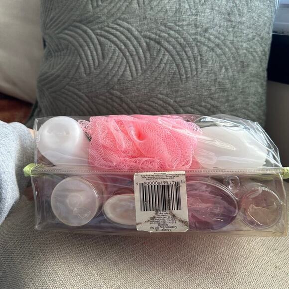 Vintage Bath & Body Works Escapes Cosmetic Bag Set Set Rose Cream Spray Gel - Picture 8 of 16